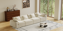 Cloud Couch Boneless Sofa Deep Seat Sectional Couches for Living Room, No Spring & No Assembly Required