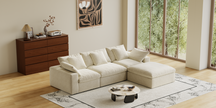 Cloud Couch Boneless Sofa Deep Seat Sectional Couches for Living Room, No Spring & No Assembly Required