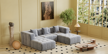 Square sofa, Boneless Couch  for Living Room,No Assembly Required