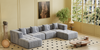 Square sofa, Boneless Couch  for Living Room,No Assembly Required