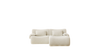 Famora Couch Boneless Sofa, Modular Deep Seat Sectional Sofa for Living Room, No Spring & No Assembly Required