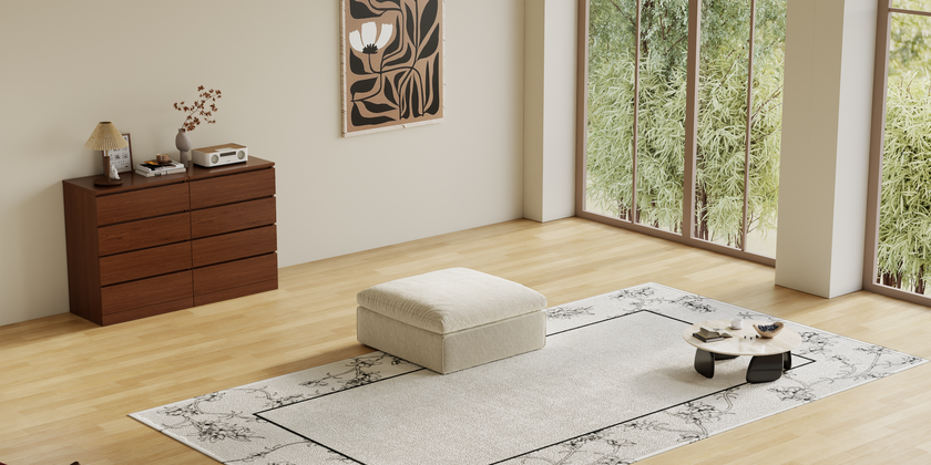 Cloud Couch Boneless Sofa Deep Seat Sectional Couches for Living Room, No Spring & No Assembly Required