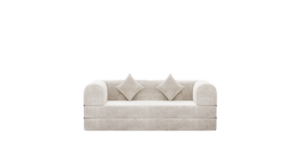 Teddy Sofa  4-in-1 Folding Convertible Sofa Bed, Boneless Couch with Fixed-Shape Frame, Loveseat Sleeper with Pull Out Bed