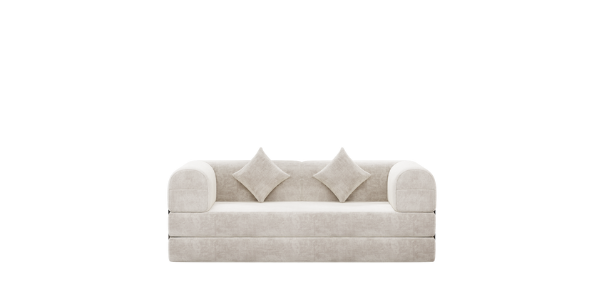 Teddy Sofa  4-in-1 Folding Convertible Sofa Bed, Boneless Couch with Fixed-Shape Frame, Loveseat Sleeper with Pull Out Bed